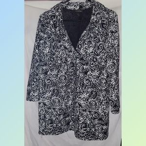 Lane Bryant 18/20 Black /White Blouse